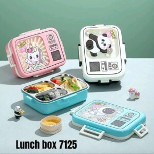 Radio-Themed Cartoon Lunch Box